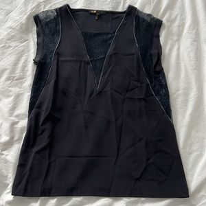 Maje Women NAVY Sleeveless Top